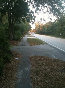 Riverland Road in February