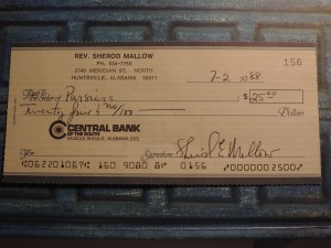 A week before our wedding