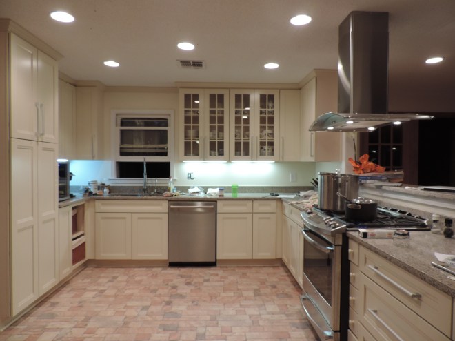 Our new kitchen minus the island the Mallowman's going to build