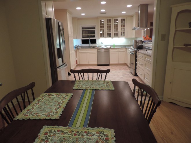 Breakfast room and kitchen