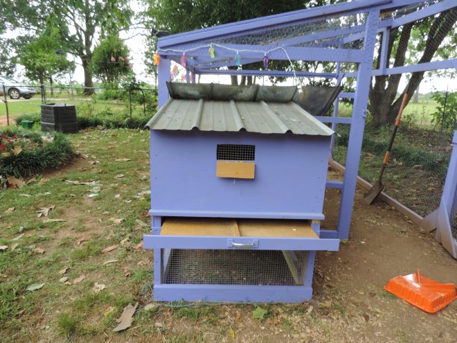 Fort Yolk--all it needs is a chicken friendly machine gun turret on the roof to be absolutely safe!