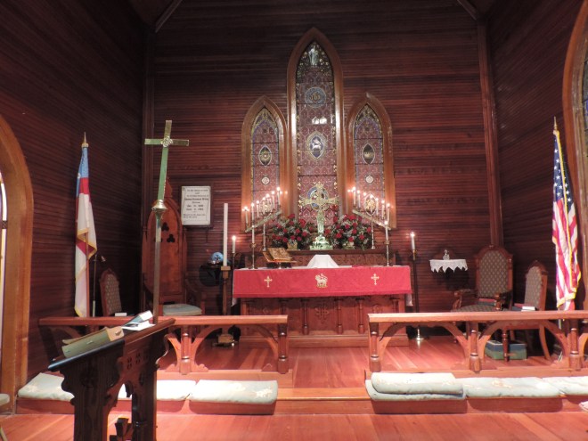 And the prettiest little church all ready for the celebration...